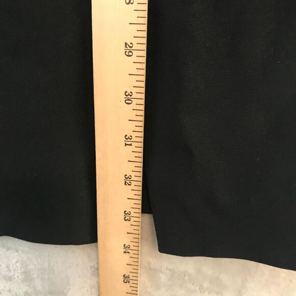 Hugo Buscati Collection Dress Womens 8 Black Sheath Vintage Front Slit V Neck - Picture 12 of 12